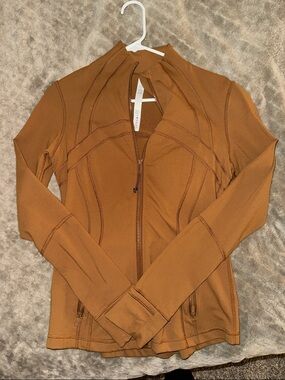 Lululemon Women's Burnt Orange Zip-Up Active Jacket